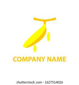 Vector Logo of a Banana Scooter