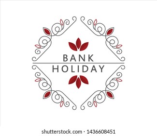 Vector Logo for Bank Holiday