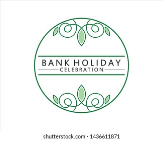 Vector Logo for Bank Holiday