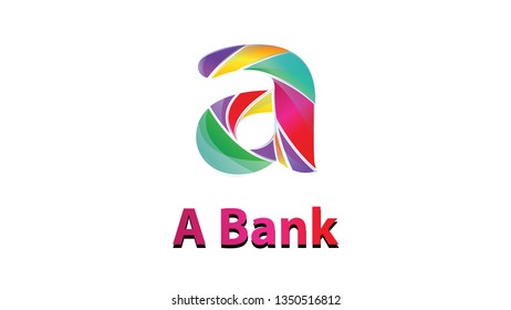 Vector Logo A bank Letter A