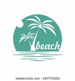 Vector Logo and beach circle