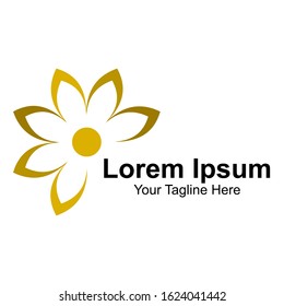 vector logo with a beautiful flower shape. company or business logo