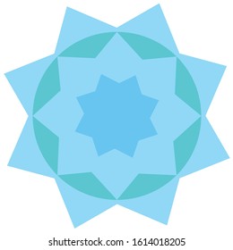 vector logo with beautiful and simple shapes