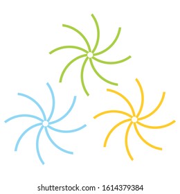 vector logo with beautiful and simple shapes