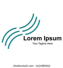 vector logo with beautiful and simple shapes