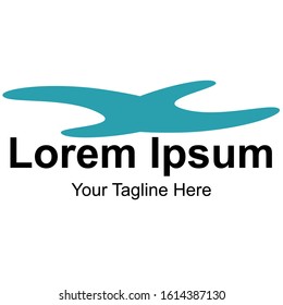 vector logo with beautiful and simple shapes