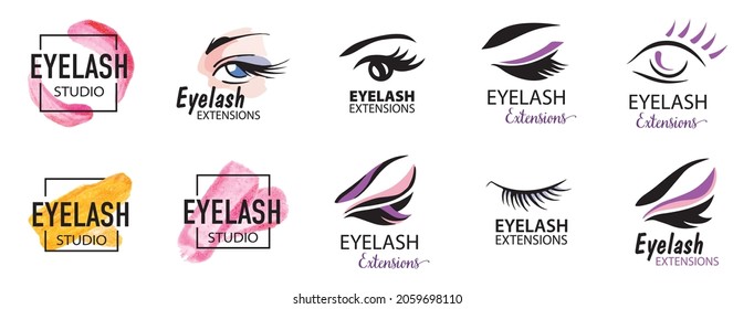 Vector logo of the beauty and eyelash studio