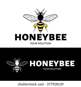 Vector Logo Bee Brand Logo Form Stock Vector (Royalty Free) 377928139 ...