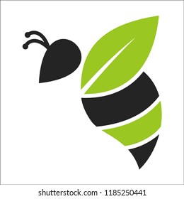 Vector logo bee. Honeycomb logo. bee honey power logos. Business icon for the company. Illustration.
