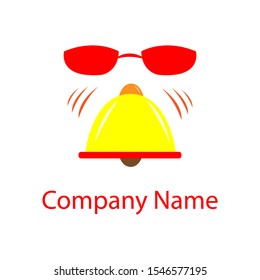 Vector logo bell with a dog face design