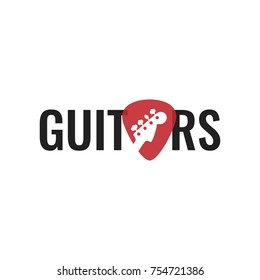 Vector logo best for musical instruments shop, music blog. Ready for web and press