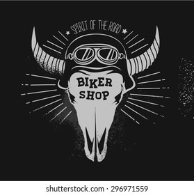 vector logo biker shop