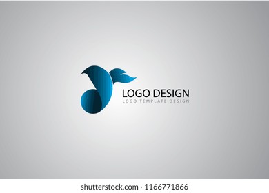 vector logo bird eps 10