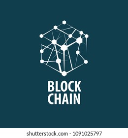 Vector logo blockchain