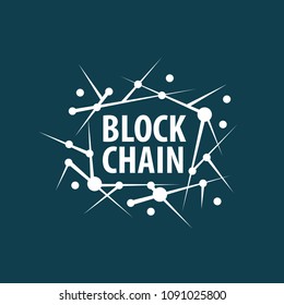 Vector logo blockchain