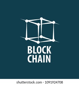 Vector logo blockchain