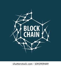 Vector logo blockchain