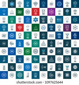 Vector logo blockchain