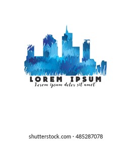 VECTOR LOGO: Blue Skyline Logo
