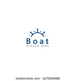 vector logo boat simple elegant design and modern logo brand concept make this design unique.