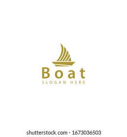 vector logo boat simple elegant design and modern logo brand concept make this design unique.