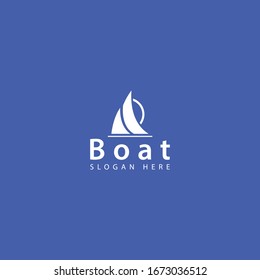 vector logo boat simple elegant design and modern logo brand concept make this design unique.