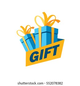 Gift Box Logo Images, Stock Photos & Vectors | Shutterstock