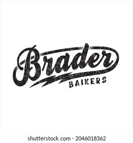 vector logo from Brader Baikers is good for logo design