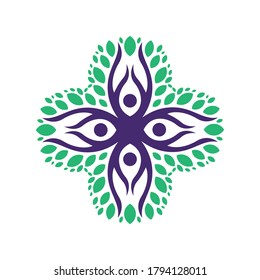 vector logo brand cross human health 