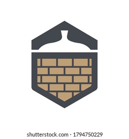 Logotipo vector casa en roble 