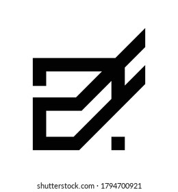 Vector logo brand A monogram for home