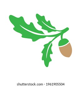 vector logo brand two oak leaf