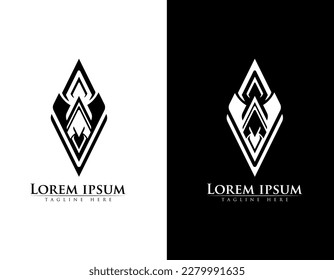 vector logo for branding and company identity. geometric premium logo
