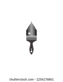vector logo brush to paint