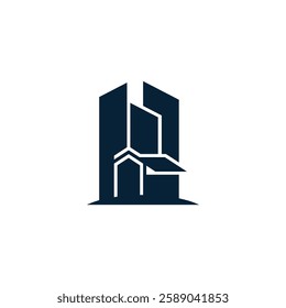 vector logo of building or real estate 