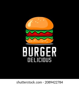 vector logo burger, food logo
