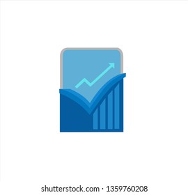 vector logo for business company of finance and account