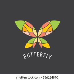 vector logo butterfly