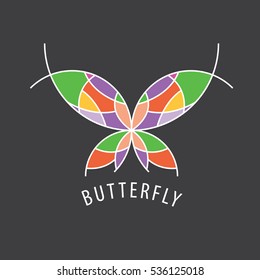vector logo butterfly