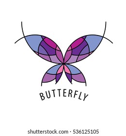 vector logo butterfly