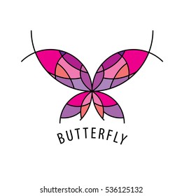 vector logo butterfly