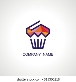 Vector logo for cafe. Modern Icon and sign design. Vector Illustration.