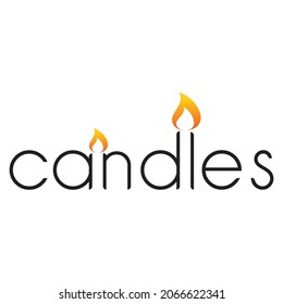 Vector Logo of Candles Light