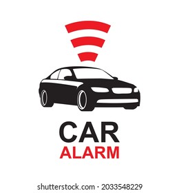 logotipo vectorial del servicio de instalación de alarma de coches