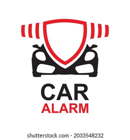 vector logo of the car alarm installation service