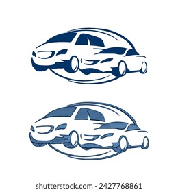logotipo vectorial y bordado de coches