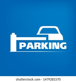 Vector logo of car parking area