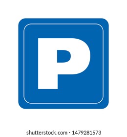 Vector logo of car parking area