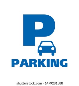 Vector Logo Of Car Parking Area