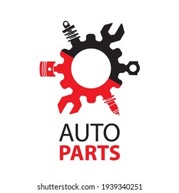 Vector logo of car parts, auto repair